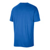 OKC Thunder Nike Practice T-Shirt in Blue - Back View