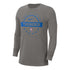 OKC Thunder Nike Practice Long Sleeve T-Shirt in Grey - Front View
