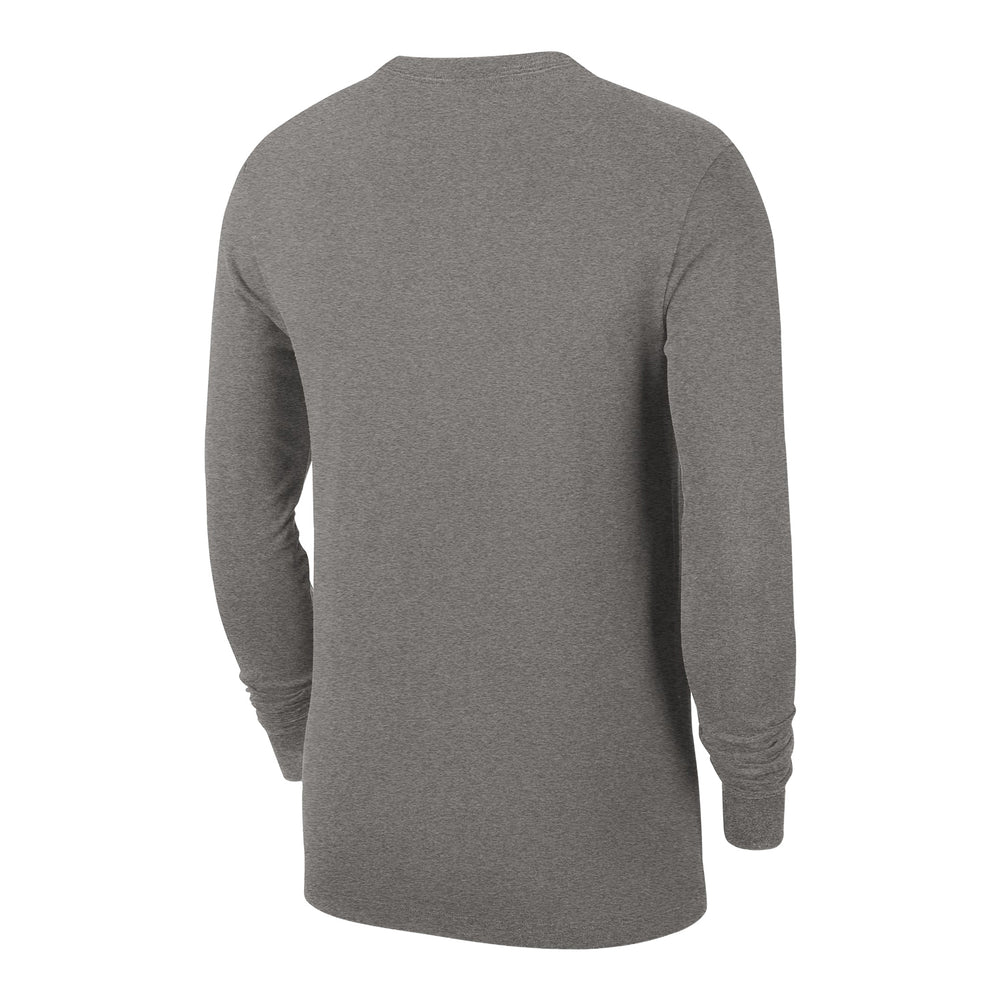 OKC Thunder Nike Practice Long Sleeve T-Shirt in Grey - Back View