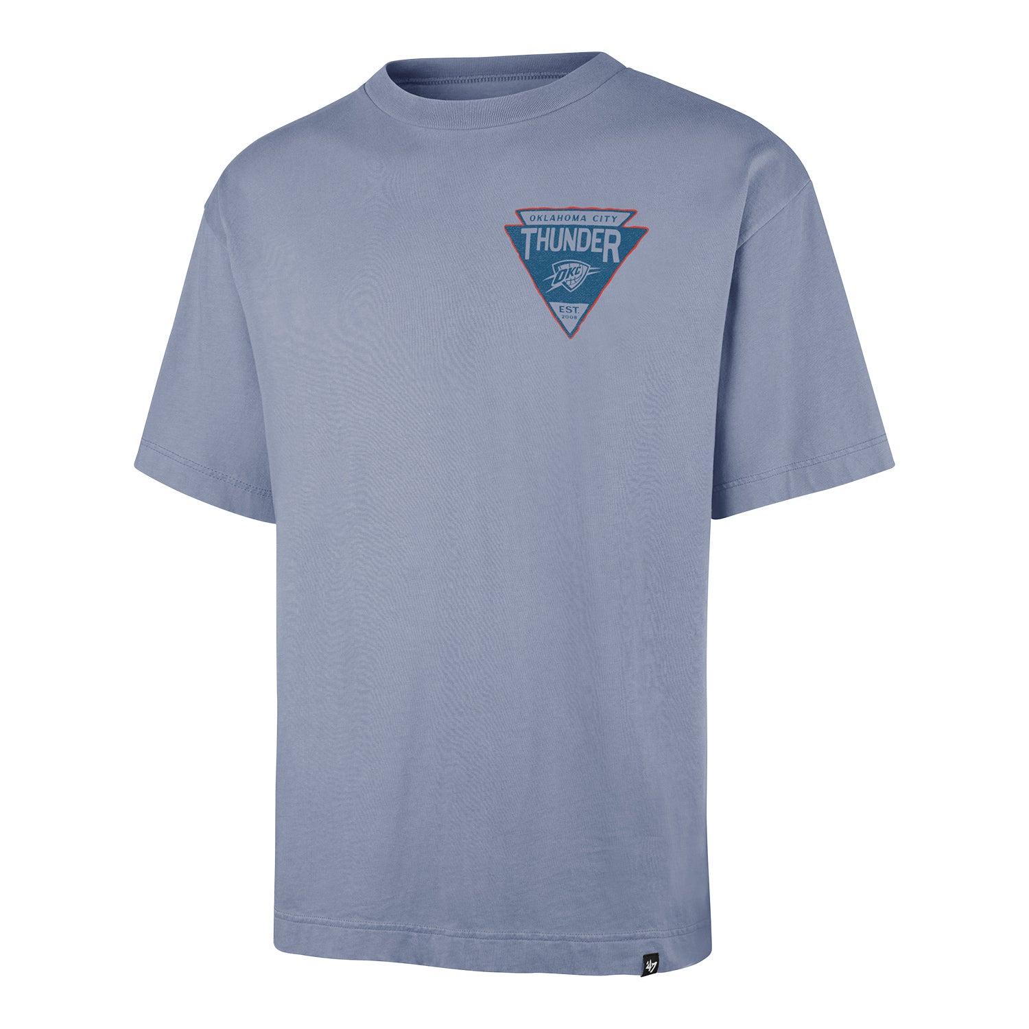 OKC THUNDER 47 BRAND OUTDOORS SWITCHBACK T-SHIRT in Blue - Front View