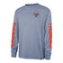 OKC THUNDER 47 BRAND OUTDOORS CAIRN RAVINE L/S T-SHIRT in Blue - Front View
