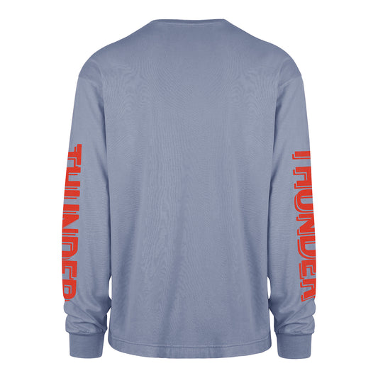 OKC THUNDER 47 BRAND OUTDOORS CAIRN RAVINE L/S T-SHIRT in Blue - Back View