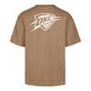 OKC THUNDER 47 BRAND FOUNDATION LATERAL T-SHIRT in Brown - Back View