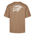 OKC THUNDER 47 BRAND FOUNDATION LATERAL T-SHIRT in Brown - Back View