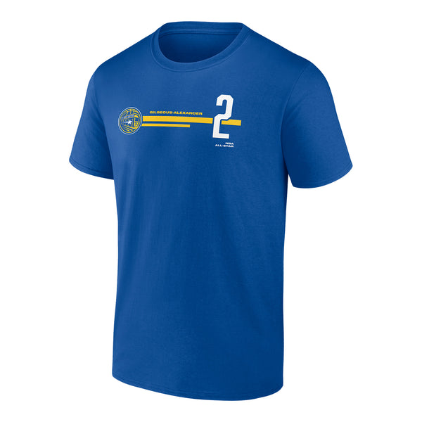 OKC THUNDER SGA 2025 ALL-STAR NAME & NUMBER T-SHIRT - Front View