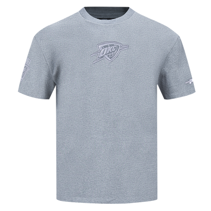 OKC Thunder Pro Standard Tonal Terry Cloth T-Shirt in Grey - Front View