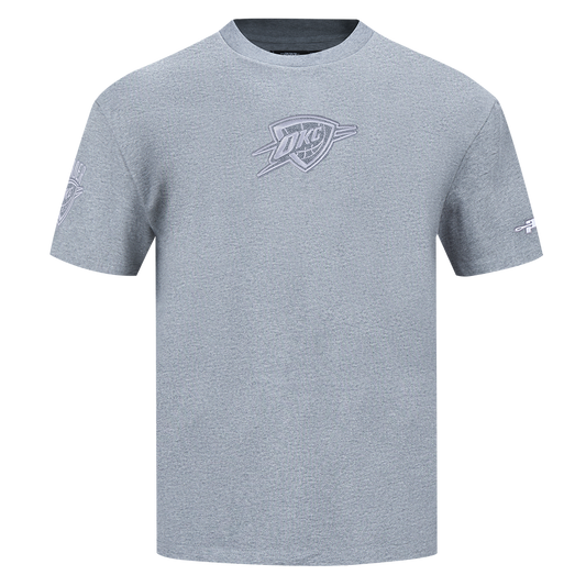 OKC Thunder Pro Standard Tonal Terry Cloth T-Shirt in Grey - Front View