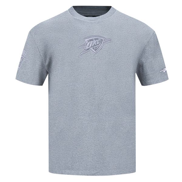 OKC Thunder Pro Standard Tonal Terry Cloth T-Shirt in Grey - Front View