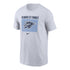 Okc Thunder Nike Reverb T-Shirt in White - Front View