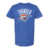 OKC THUNDER GLOBAL LOGO CORE BLUE T-SHIRT