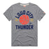 OKC THUNDER HOMAGE LOUD CITY GREY T-SHIRT in Grey - Front View
