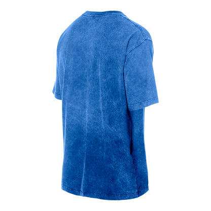 OKC Thunder New Era Washed Vintage T-Shirt in Blue - Back View