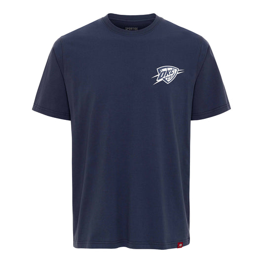 OKC Thunder Sportiqe Duke Yamas Script T-Shirt in Navy - Front View