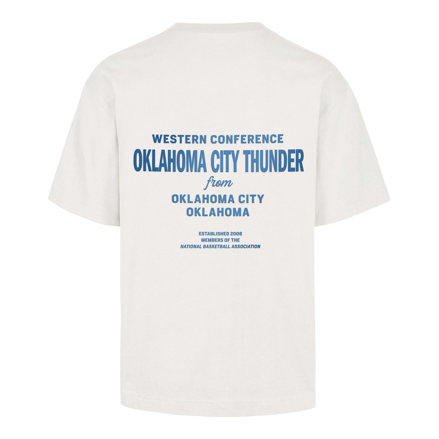 OKC Thunder 47 Brand Leon Foundation T-Shirt in White - Back View