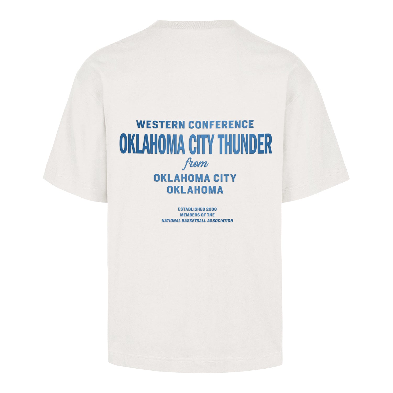 OKC Thunder 47 Brand Leon Foundation T-Shirt in White - Back View