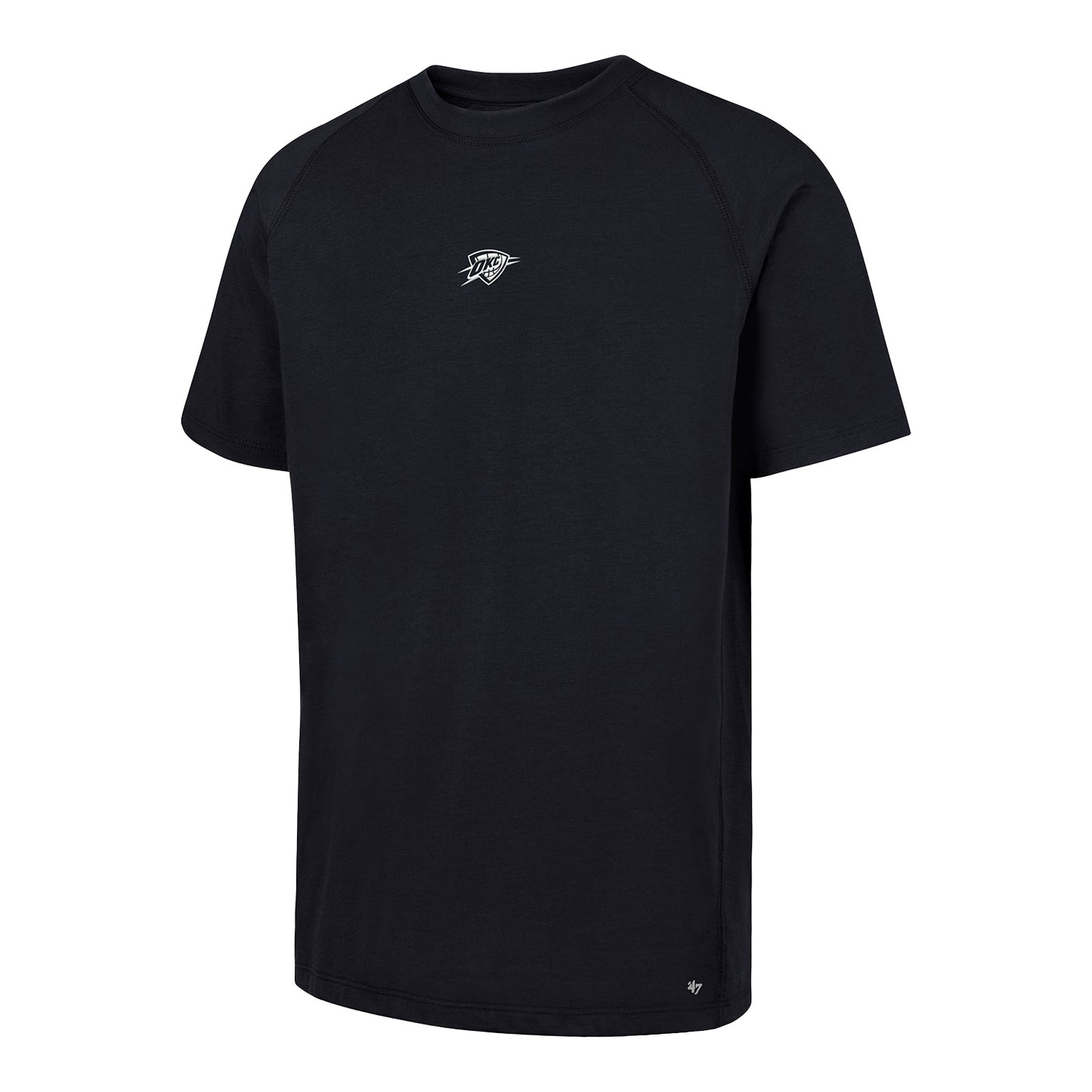 OKC Thunder 47 Brand Imprint Forward T-Shirt in Black - Front View