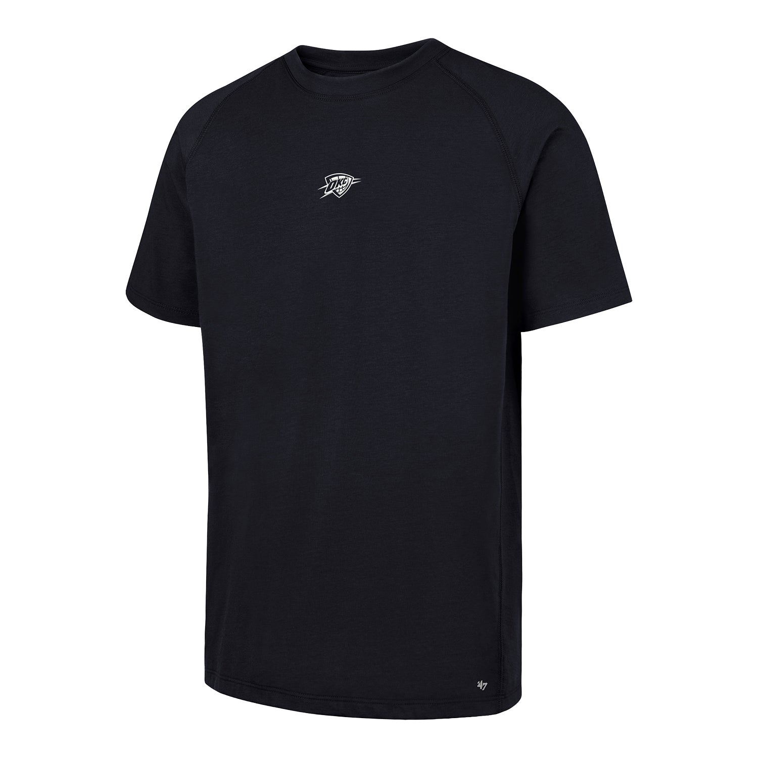 OKC Thunder 47 Brand Imprint Forward T-Shirt in Black - Front View