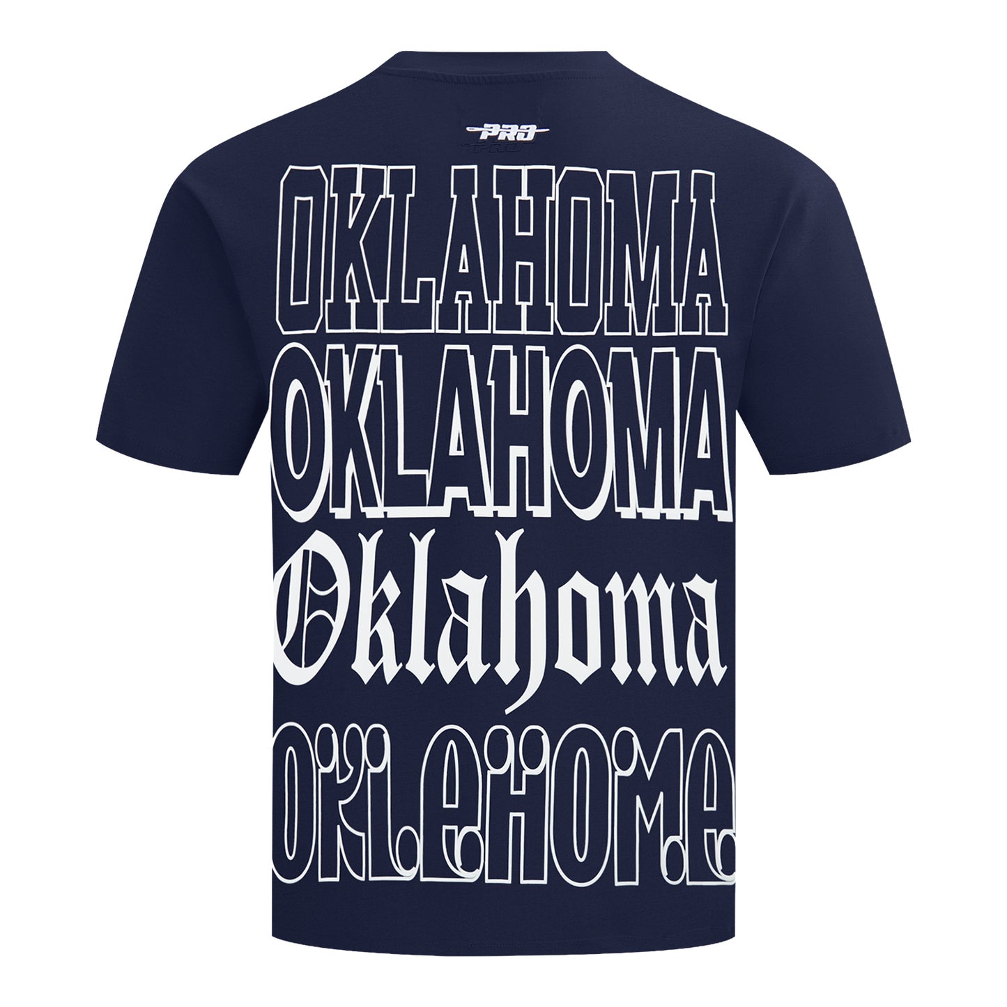 OKC Thunder Pro Standard Repeat Billboard T-Shirt in Blue - Back View