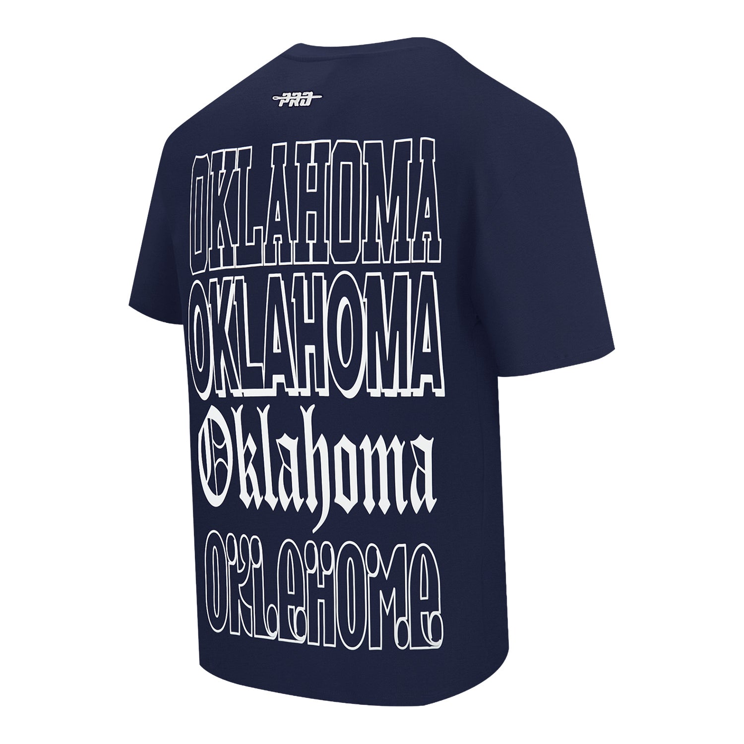 OKC Thunder Pro Standard Repeat Billboard T-Shirt in Blue - Back View