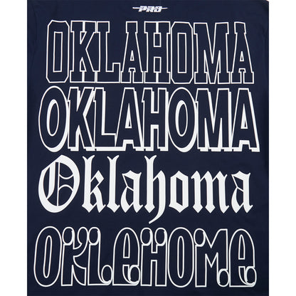 OKC Thunder Pro Standard Repeat Billboard T-Shirt in Blue - Back View