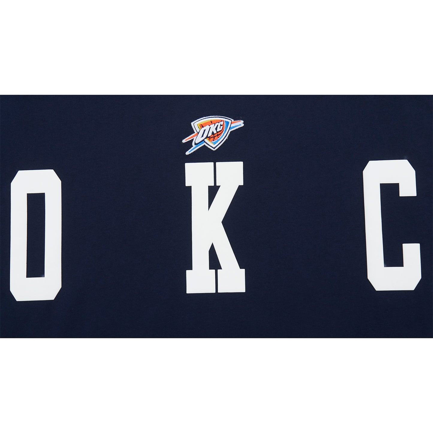 OKC Thunder Pro Standard Repeat Billboard T-Shirt in Blue - Front View