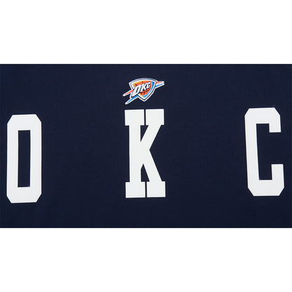 OKC Thunder Pro Standard Repeat Billboard T-Shirt in Blue - Front View