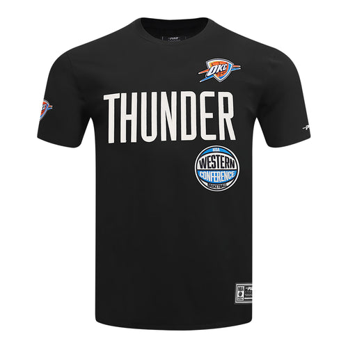 OKC THUNDER PRO STANDARD MODERN ORIGINALS BLACK T-SHIRT