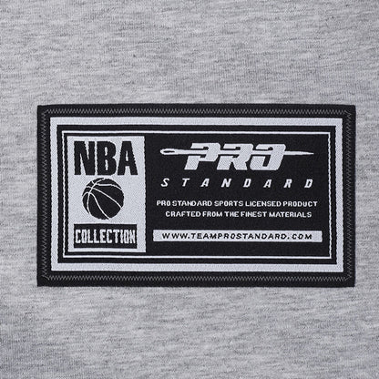 OKC THUNDER PRO STANDARD MODERN ORIGINALS GREY T-SHIRT IN GREY - PROSTANDARD TAG VIEW