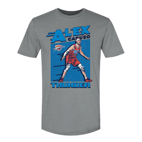 OKC THUNDER ALEX CARUSO ACTION T-SHIRT