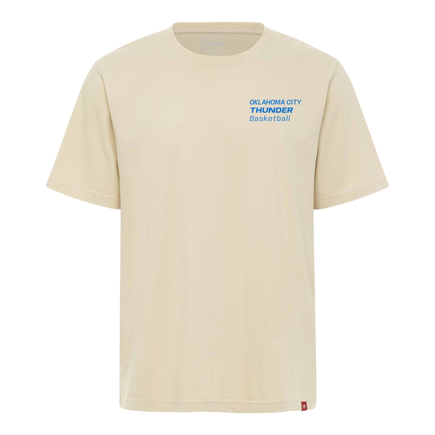 OKC Thunder Sportiqe Reed Duke T-Shirt in Cream - Front View