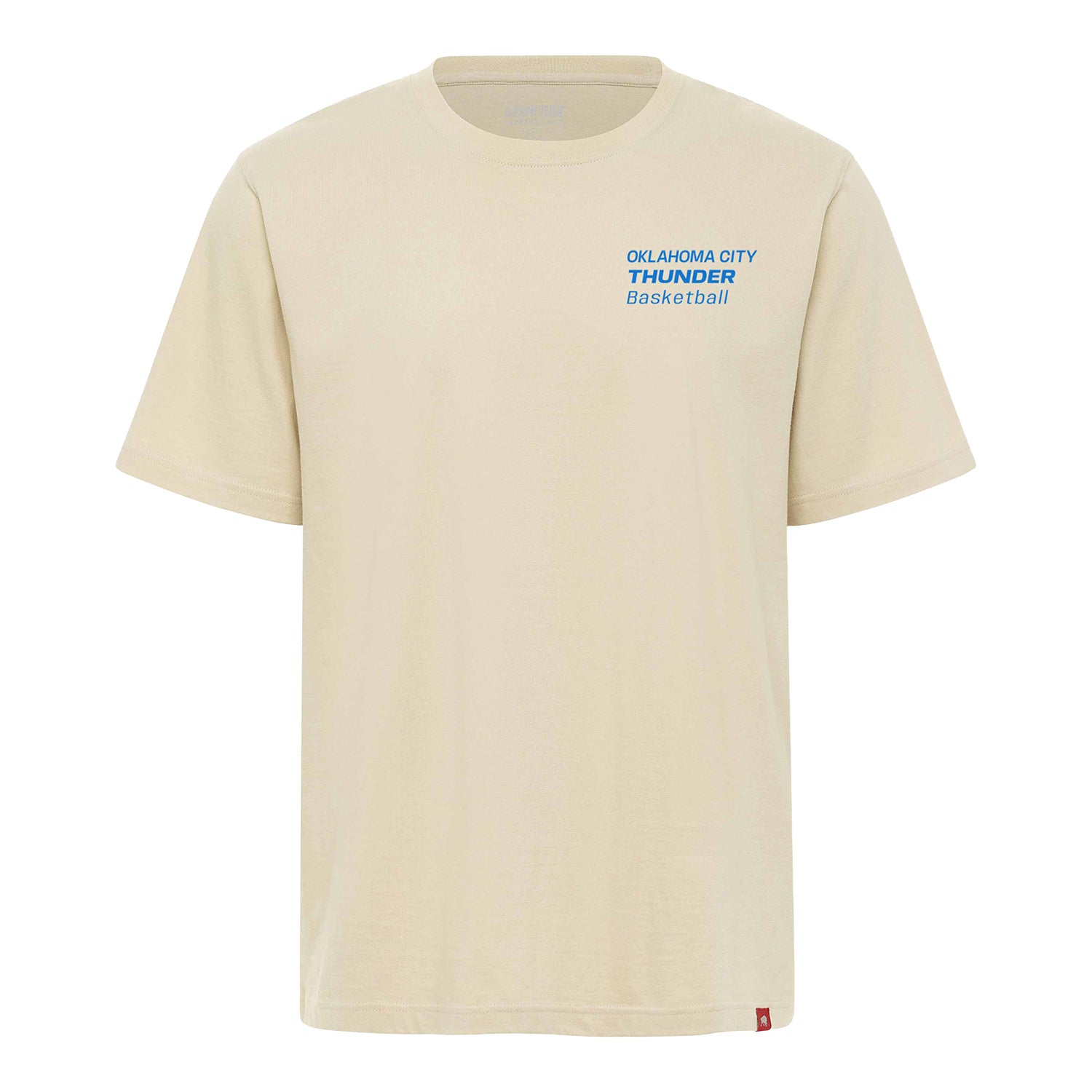 OKC Thunder Sportiqe Reed Duke T-Shirt in Cream - Front View