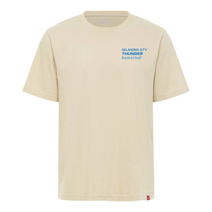 OKC Thunder Sportiqe Reed Duke T-Shirt in Cream - Front View
