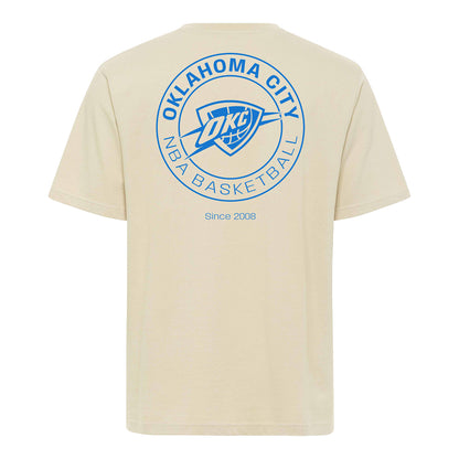 OKC Thunder Sportiqe Reed Duke T-Shirt in Cream - Back View