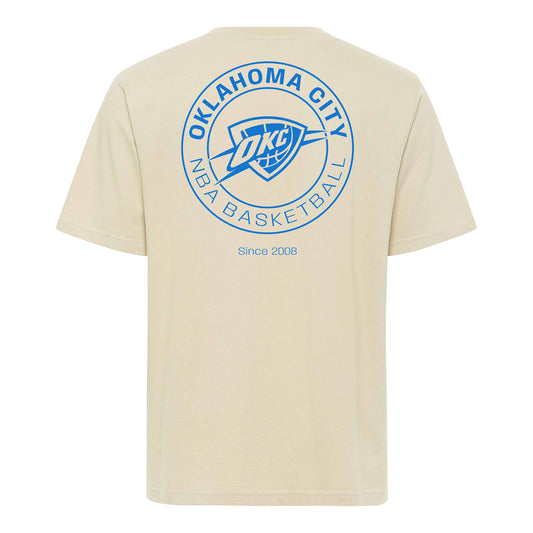 OKC Thunder Sportiqe Reed Duke T-Shirt in Cream - Back View