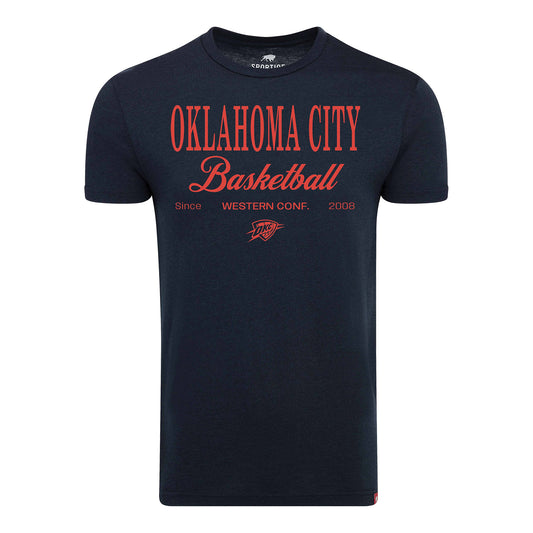 OKC Thunder Sportiqe Classic Yamas T-Shirt in Blue - Front View