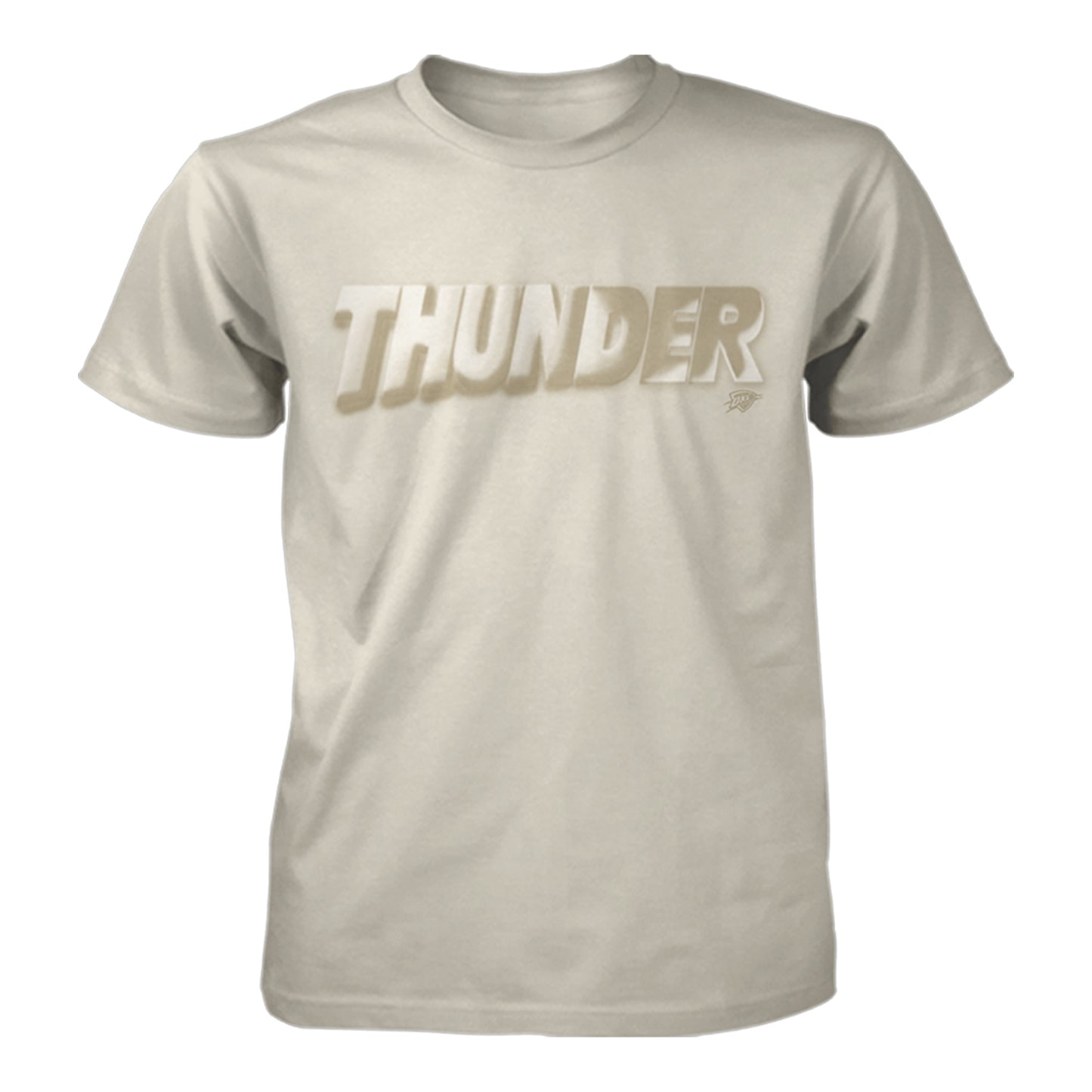 OKC Thunder FISLL Tonal Wave T-Shirt in Brown - Front View