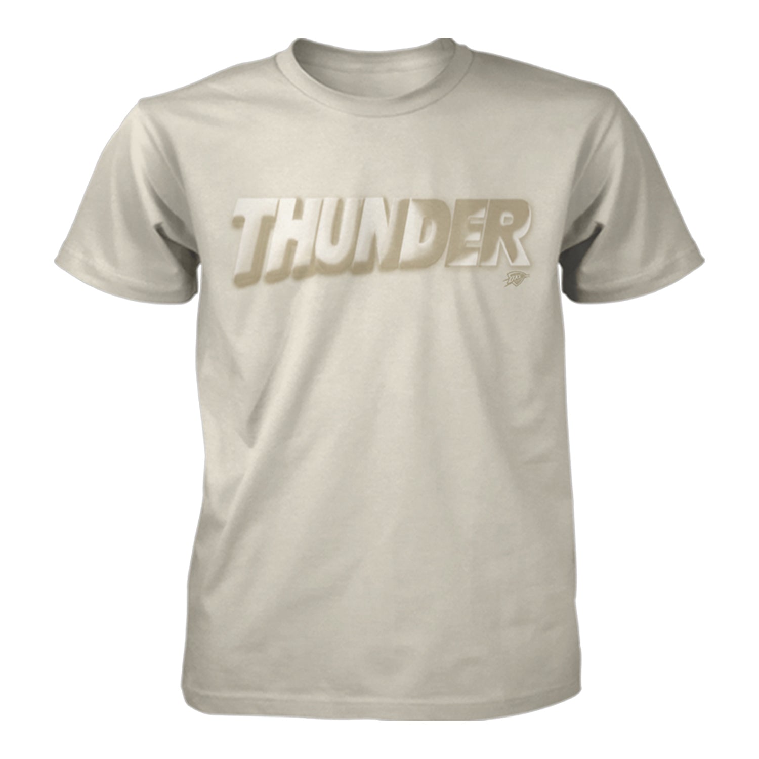 OKC Thunder FISLL Tonal Wave T-Shirt in Brown - Front View