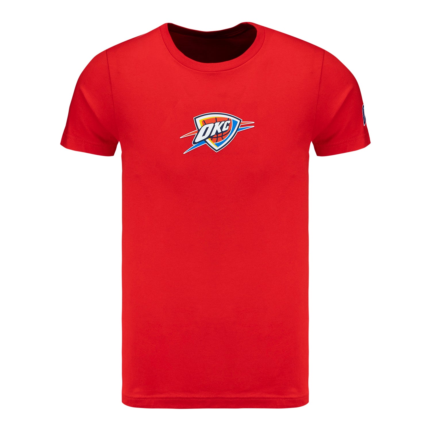 OKC Thunder IOG Silicone Patch Orange T-Shirt in Orange - Front View