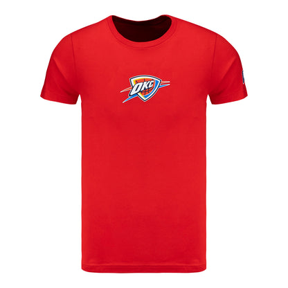 OKC Thunder IOG Silicone Patch Orange T-Shirt in Orange - Front View