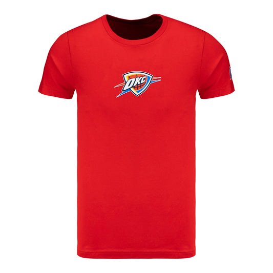 OKC Thunder IOG Silicone Patch Orange T-Shirt in Orange - Front View