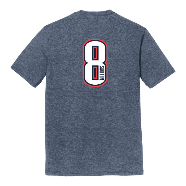 2023-24 OKLAHOMA CITY THUNDER CITY EDITION JALEN WILLIAMS NAME AND NUMBER TEE