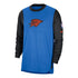 2024-25 OKLAHOMA CITY THUNDER CITY EDITION NIKE PRE-GAME T-SHIRT IN BLUE - FRONT VIEW