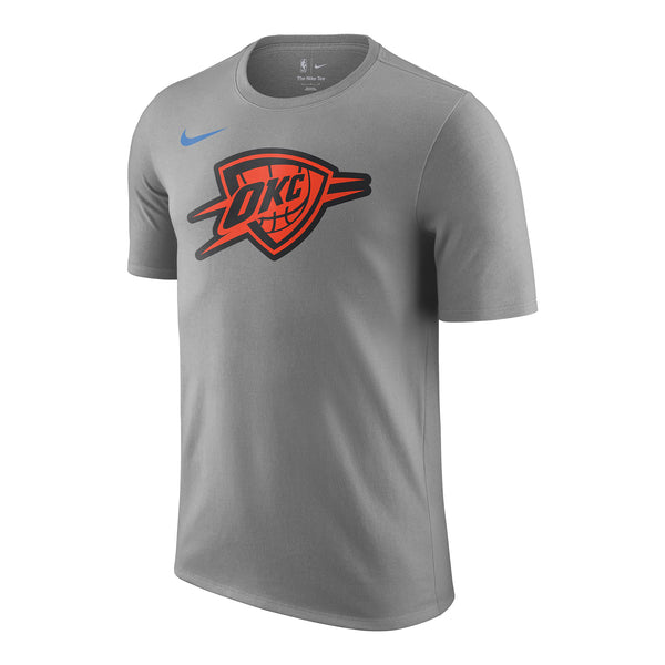 2024-25 OKLAHOMA CITY THUNDER CITY EDITION T-SHIRT IN GREY - FRONT VIEW