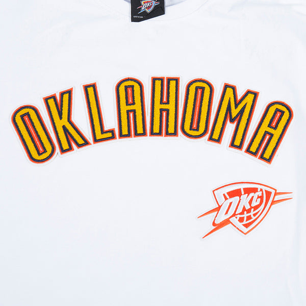 2024-25 OKLAHOMA CITY THUNDER CITY EDITION PRO STANDARD WHITE T-SHIRT