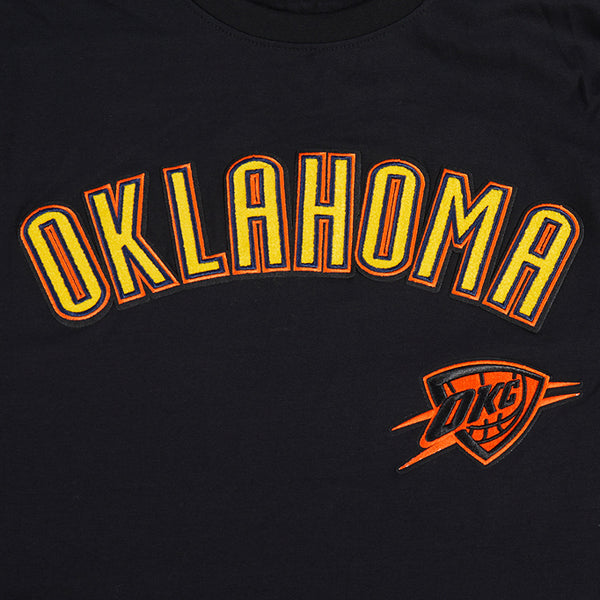 2024-25 OKLAHOMA CITY THUNDER CITY EDITION PRO STANDARD BLACK T-SHIRT