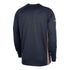 2025-26 CITY EDITION OKC THUNDER NIKE LONG SLEEVE PREGAME TOP in Navy - Back View