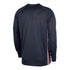 2025-26 CITY EDITION OKC THUNDER NIKE LONG SLEEVE PREGAME TOP in Navy - Back View
