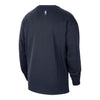 2025-26 CITY EDITION OKC THUNDER NIKE LOGO LONG SLEEVE T-SHIRT in Blue - Back View