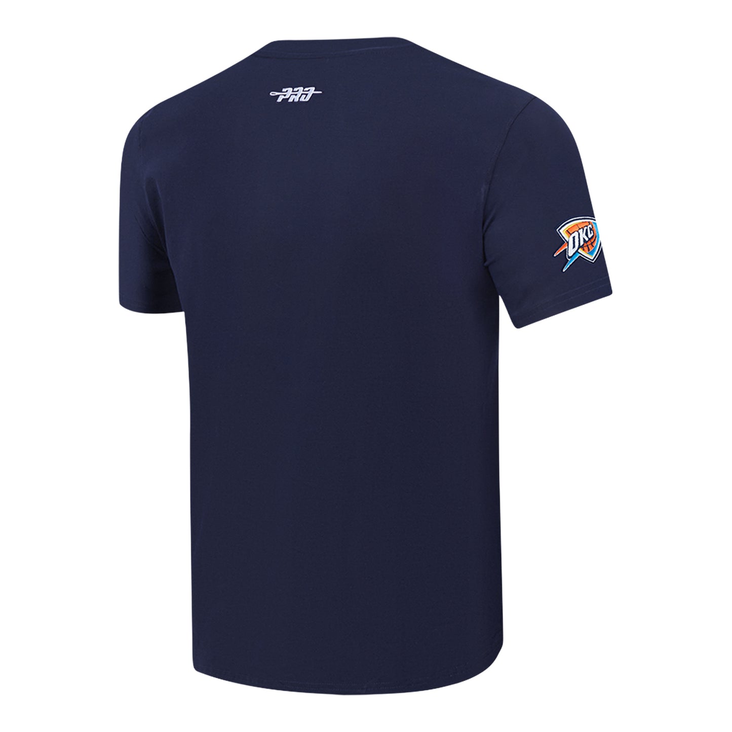 2025-26 CITY EDITION OKC THUNDER PRO STANDARD T-SHIRT in Blue - Back Left View