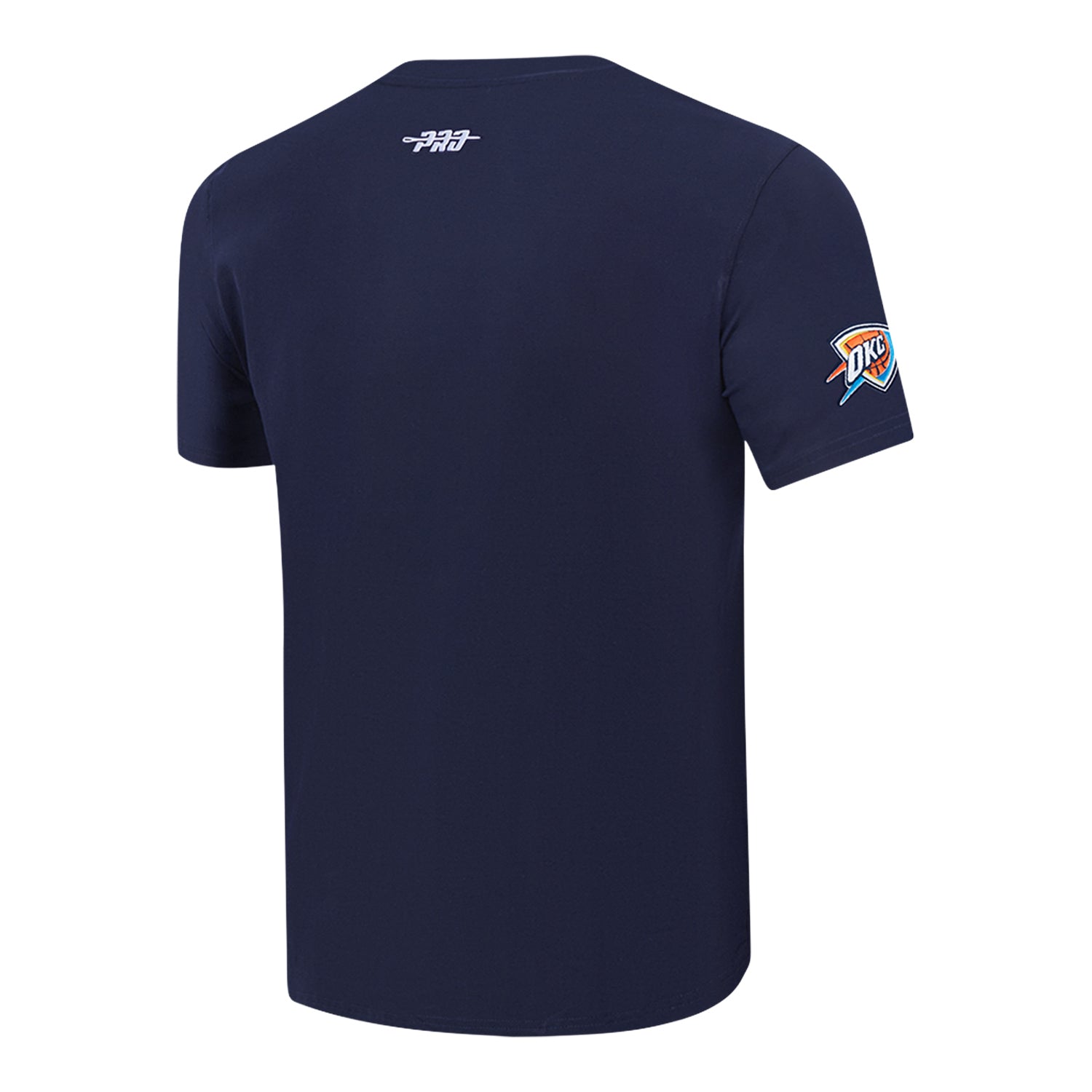 2025-26 CITY EDITION OKC THUNDER PRO STANDARD T-SHIRT in Blue - Back Left View